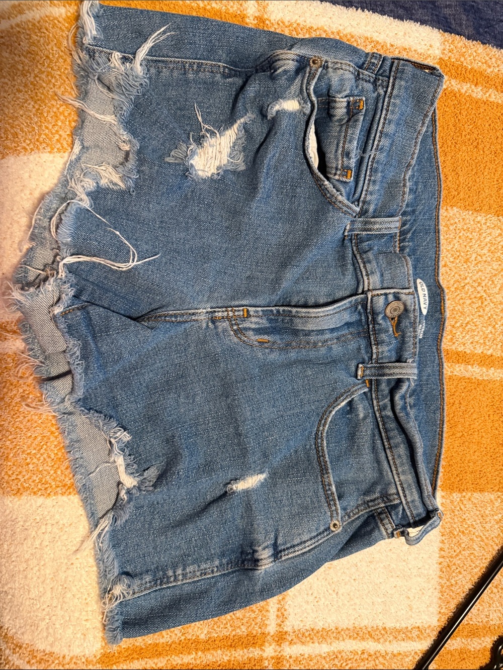 Old Navy Distressed Light Blue Denim Jean Shorts
